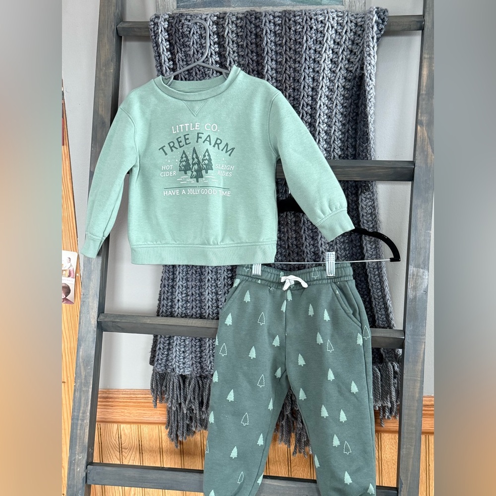 Little Co. Green Kids Matching Set